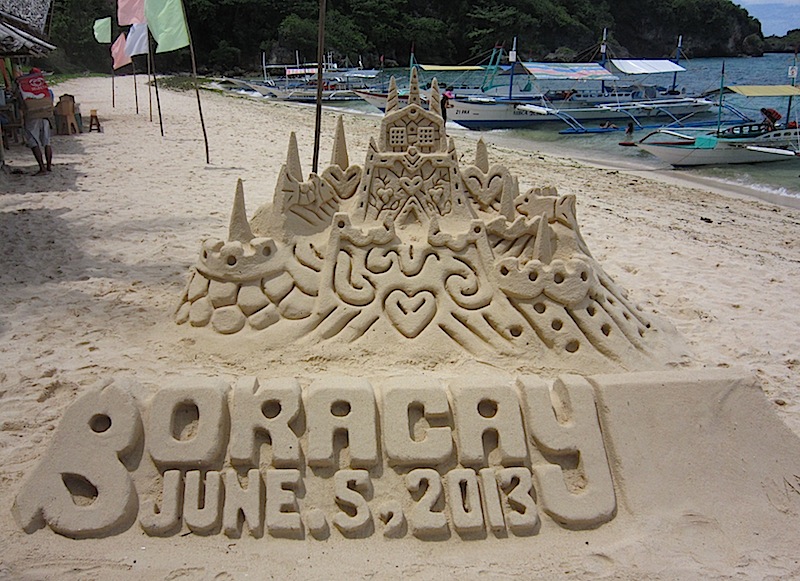 sandcastle in Boracay