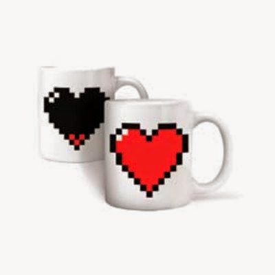  Kikkerland Morph Pixel Heart Mug