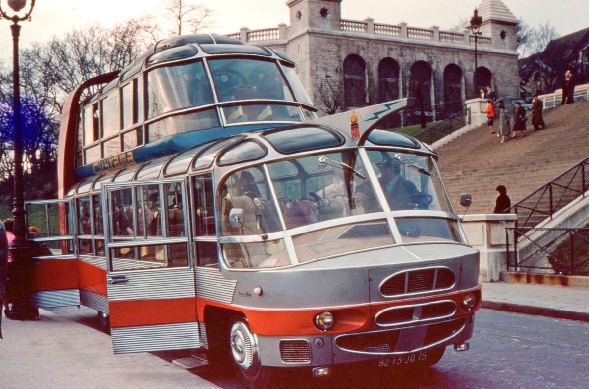 Znalezione obrazy dla zapytania 1950's Cirrus CityRama Tour Bus