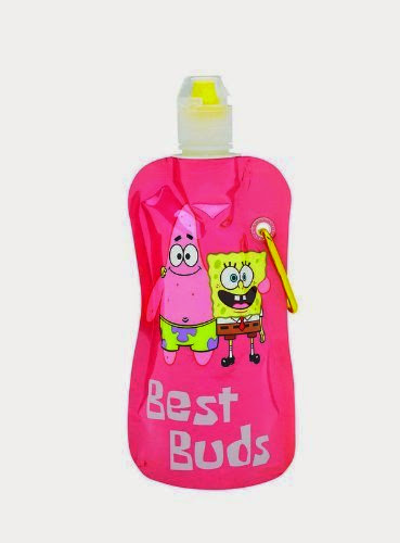  Sharkskinzz Water Bottle - 12 oz Sponge Bob Square Pants 3 Pack Different Styles