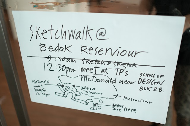Sketchers at Bedok Reservoir (Jan 2014)