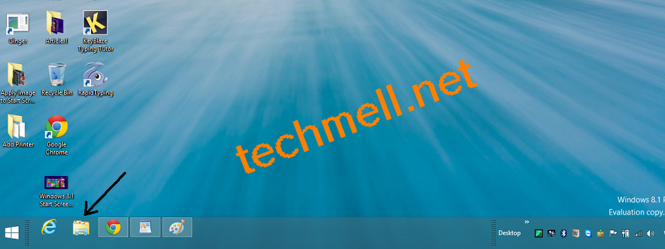 File Explorer on Taskbar in Windows 8.1