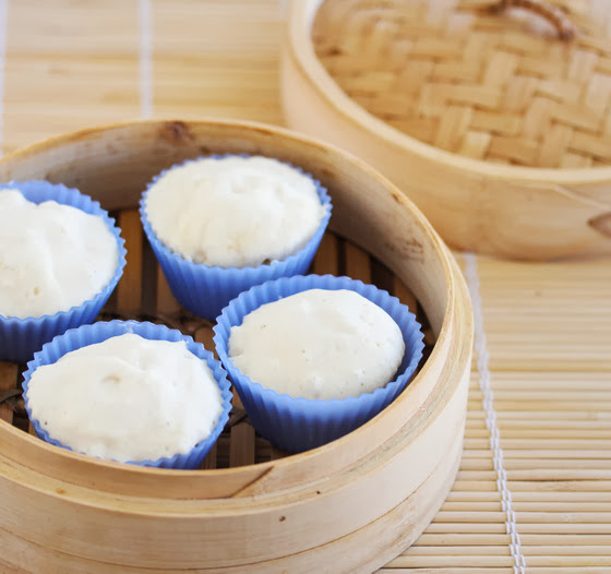 baked 5 Minute Chinese Buns in a steamer