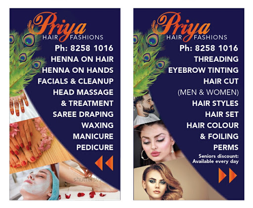 Priya Hair Fashions | Beauty Salon and Indian Hair Dressers Services in Salisbury Adelaide logo
