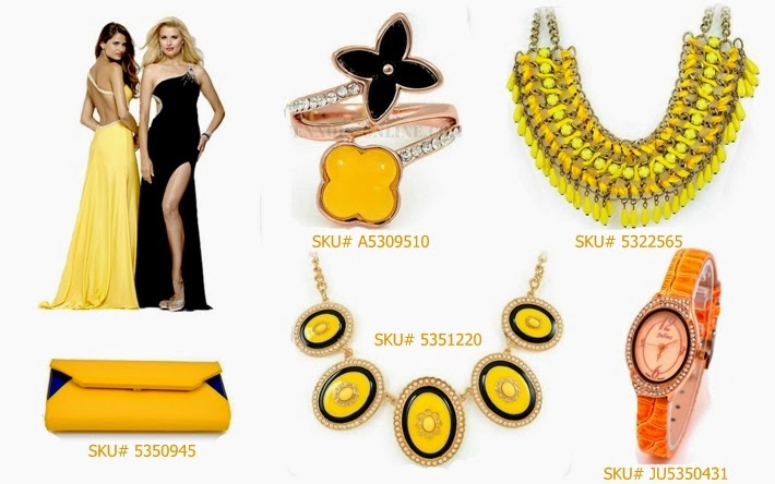 yellow jewelry