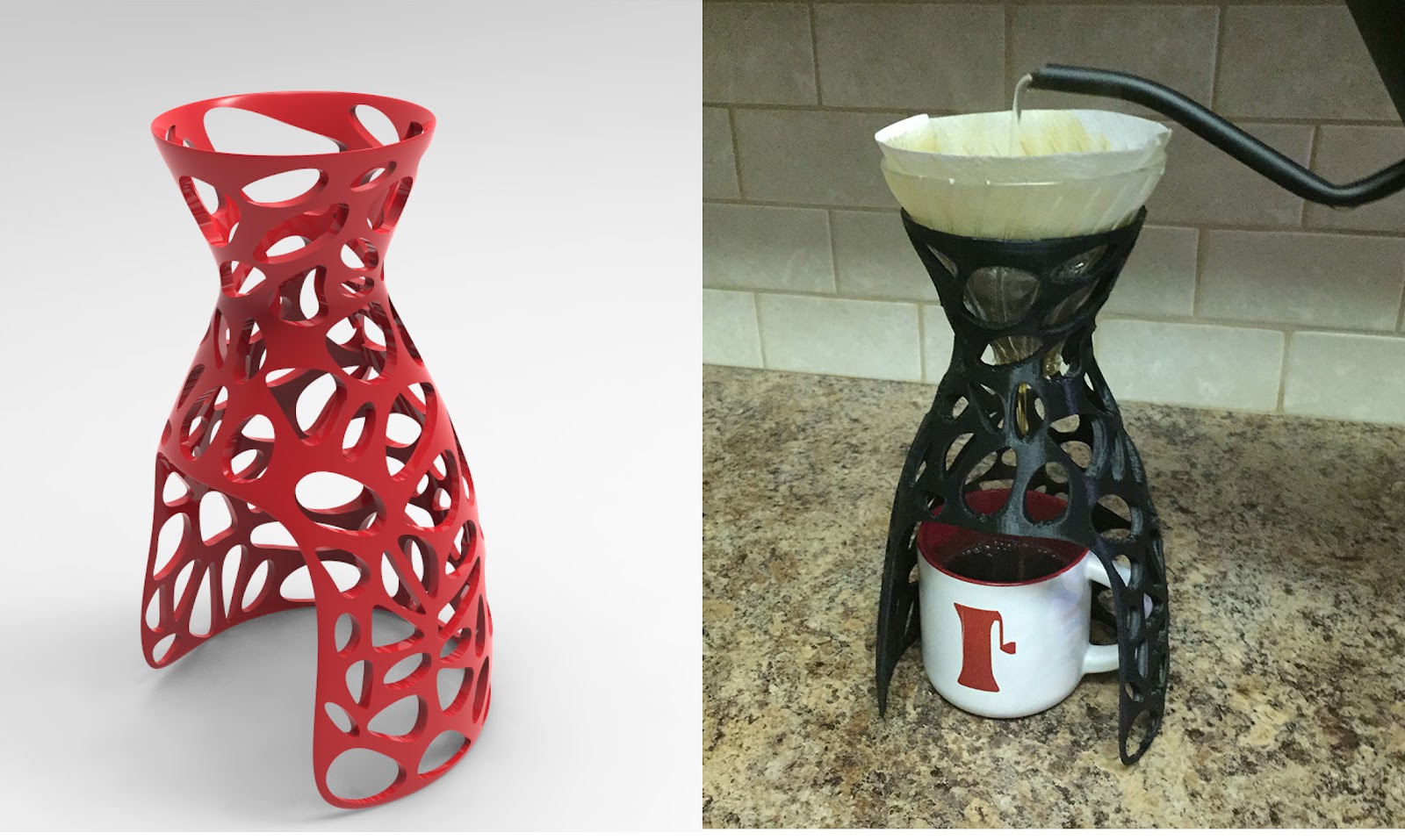 3D printed pour over stand