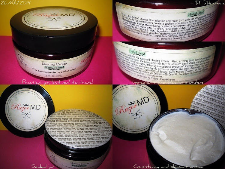 Razor MD Herbal Blend crème à raser (non moussant) MD1
