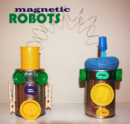 Robot con tapa e imanes MagneticRobots