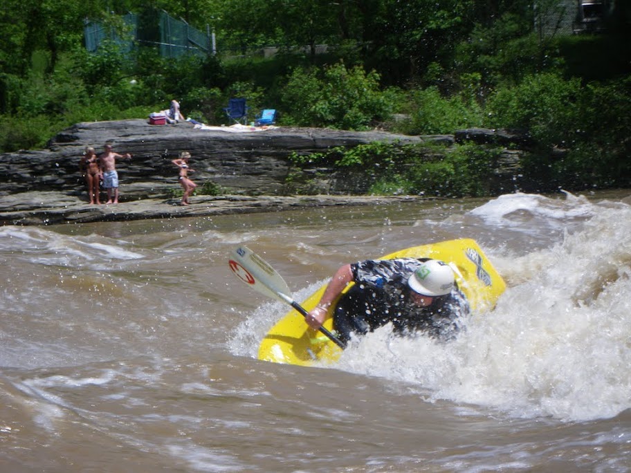Matt Fithian on the wave at Entrance, Lower Yough, PA
