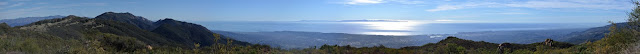 panorama of ocean and mountains