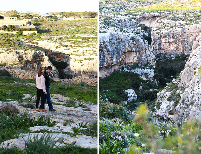 après-midi de Janvier, paysage Malte, Sannat île de Gozo, paysages méditerranéens, photos nature