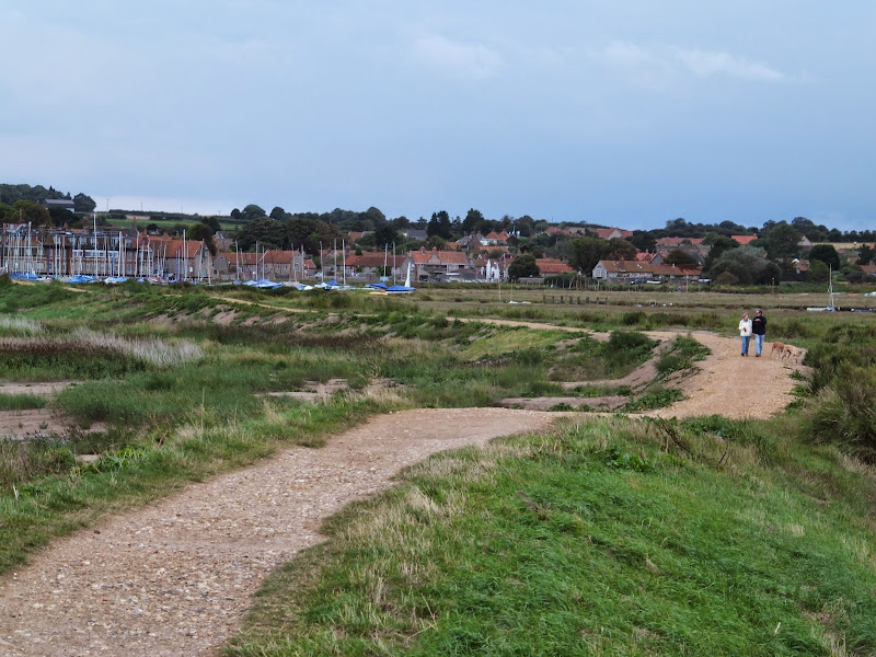 Repaired defence bank close to Blakeney