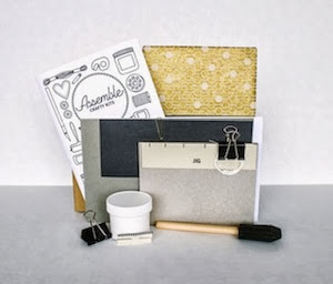 Hardcover bookbinding kit