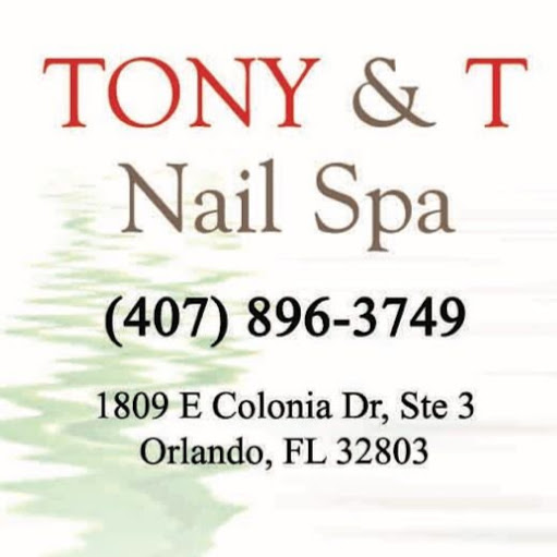 Tony & T Nail Spa 15% off Service $50+ Mon-Thurs 10am-3pm logo