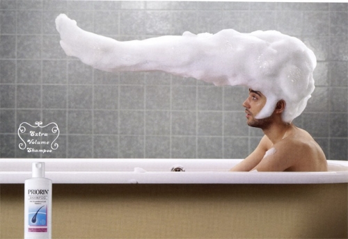 Реклама шампуня для увеличения объема волос