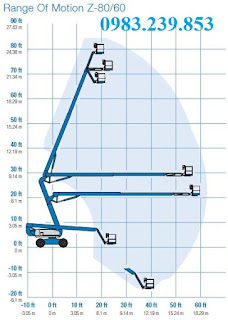 Xe nâng tự hành gấp khúc Genie Z80/60 Xe nâng tự hành gấp khúc Genie Z80/60
