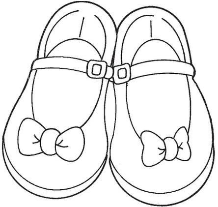 Scholar shoes, free coloring pages