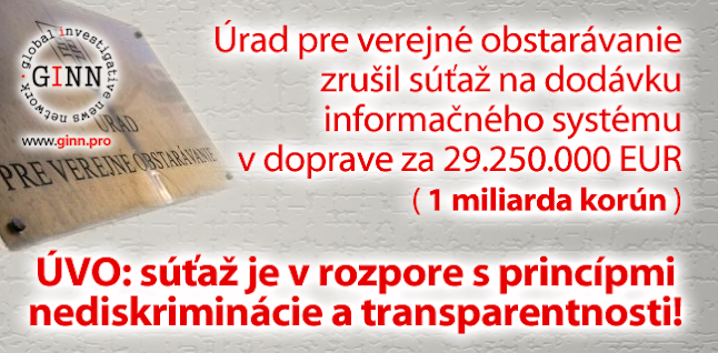Zrusenie sutaze na dodavku dopravneho inforamcneho systemu