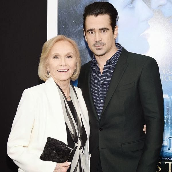 Eva Marie Saint and Colin Farrell attend the 'Winter's Tale' world premiere at Ziegfeld Theater on February 11, 2014 in New York City.