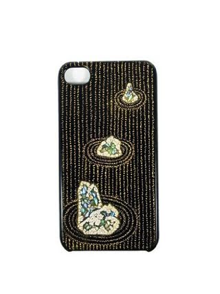 Maki-e iPhone 4/4S Cover Case Made in Japan - Sekitei (Stone Garden)