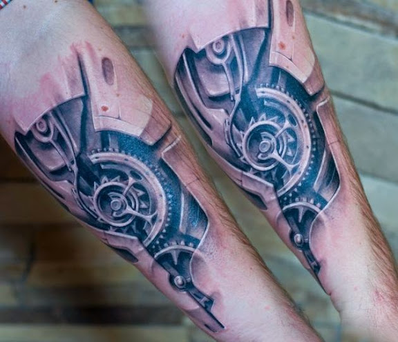 50 Best Cool Biomechanical Tattoo Designs