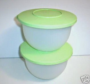  TUPPERWARE Impressions Classic Small Bowls GREEN