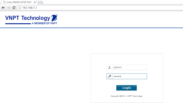 [Quản trị mạng] Hướng Dẫn NAT PORT Modem Gpon GW040 Của VNPT Để xem Camera Qua Mạng Internet Login%2BGW040