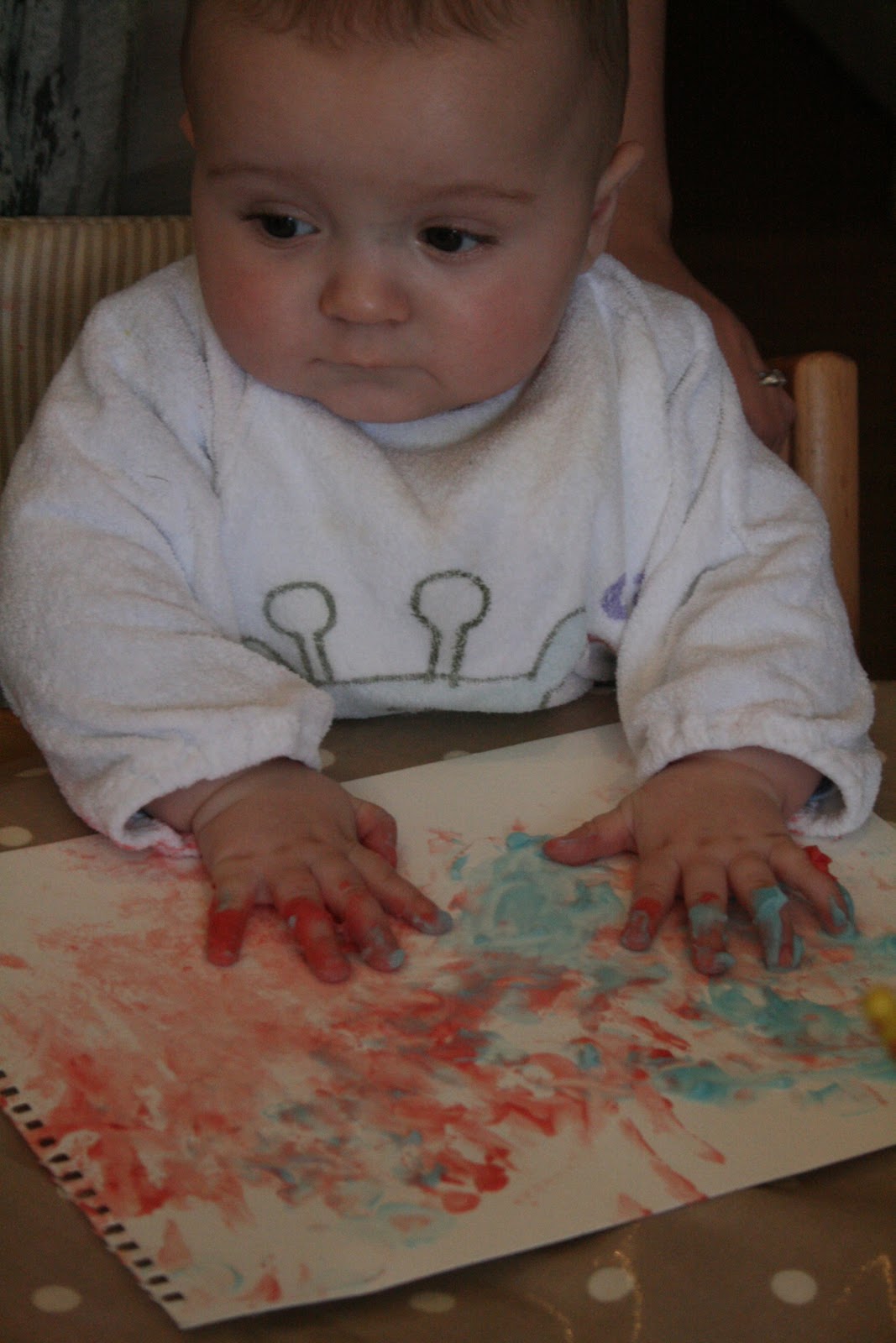 Homemade Finger Paint for Toddlers