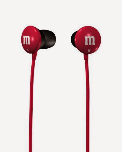  Maxell M & M'S Lightweight Earbuds - Red (190550)