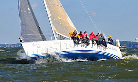 J/109 one-design racer cruiser sailboat- sailing in Annapolis, MD