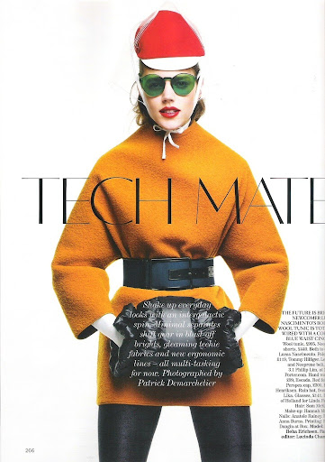 Freja Beha estrela “Tech Mate”- Vogue U.K October 2011 por Patrick Demarchelier