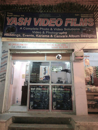Yash Video Films, 11-3-40, Mallepally, Habeeb Nagar, New Mallepally, Hyderabad, Telangana 500001, India, Video_Editing_Service, state TS