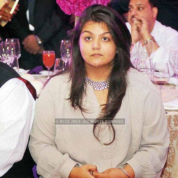 JJ Valaya's daughter, Hoorvi at an event, held in a Delhi hotel.