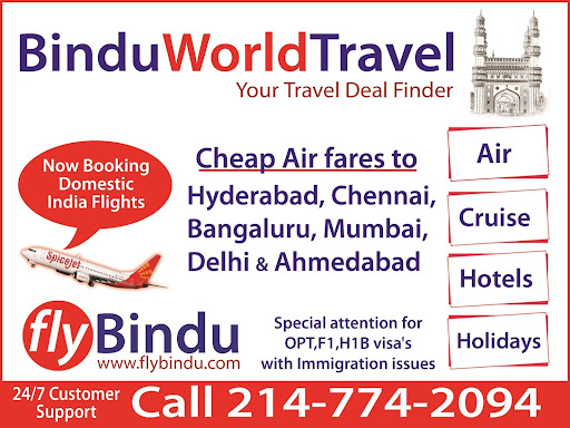 Travel Agency «Bindu World Travels», reviews and photos, 1009 W Rochelle Rd, Irving, TX 75062, USA