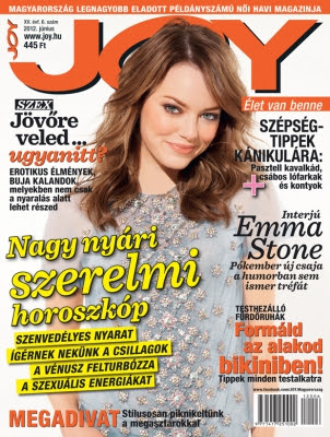 Joy Hungary June 2012 - Emma Stone