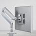 Humanscale M2 Chrome Finish Trim Clamp Mount (White)