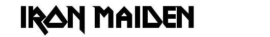 Metal Lord font logo Iron Maiden