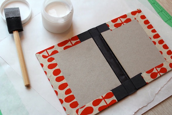 how to crafting kit hardcover bookbinding modern red paper