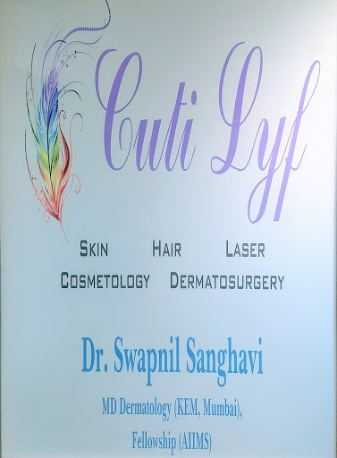 CUTI LYF (Skin clinic - Dr Swapnil Sanghavi), A 303, Jeevanprabha building, Near Apex hospital, Above Standard Chartard, Bank, Chandavarkar road, borivali west, Mumbai, Maharashtra 400092, India, Physician, state MH