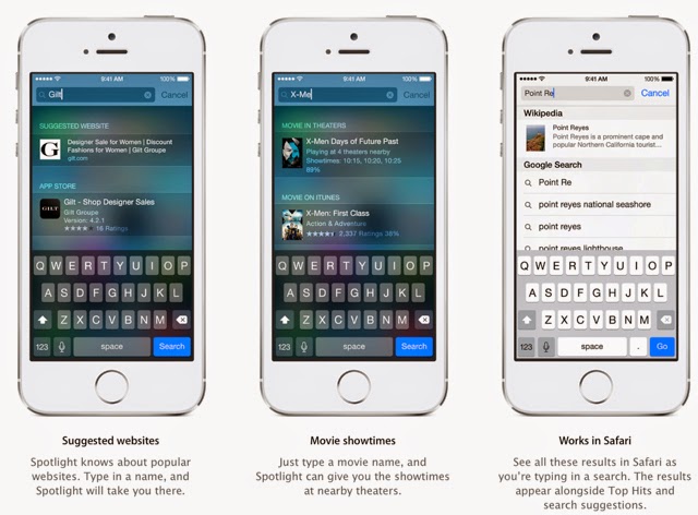 Apple ra mắt iOS 8: phiên bản iOS lớn nhất, có widget, mở rộng nhiều chức năng đáng giá... tinhte.vn-ios8-spotlight-4.