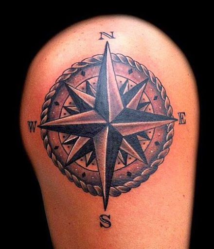 50 Top Compass Tattoos Designs and Ideas