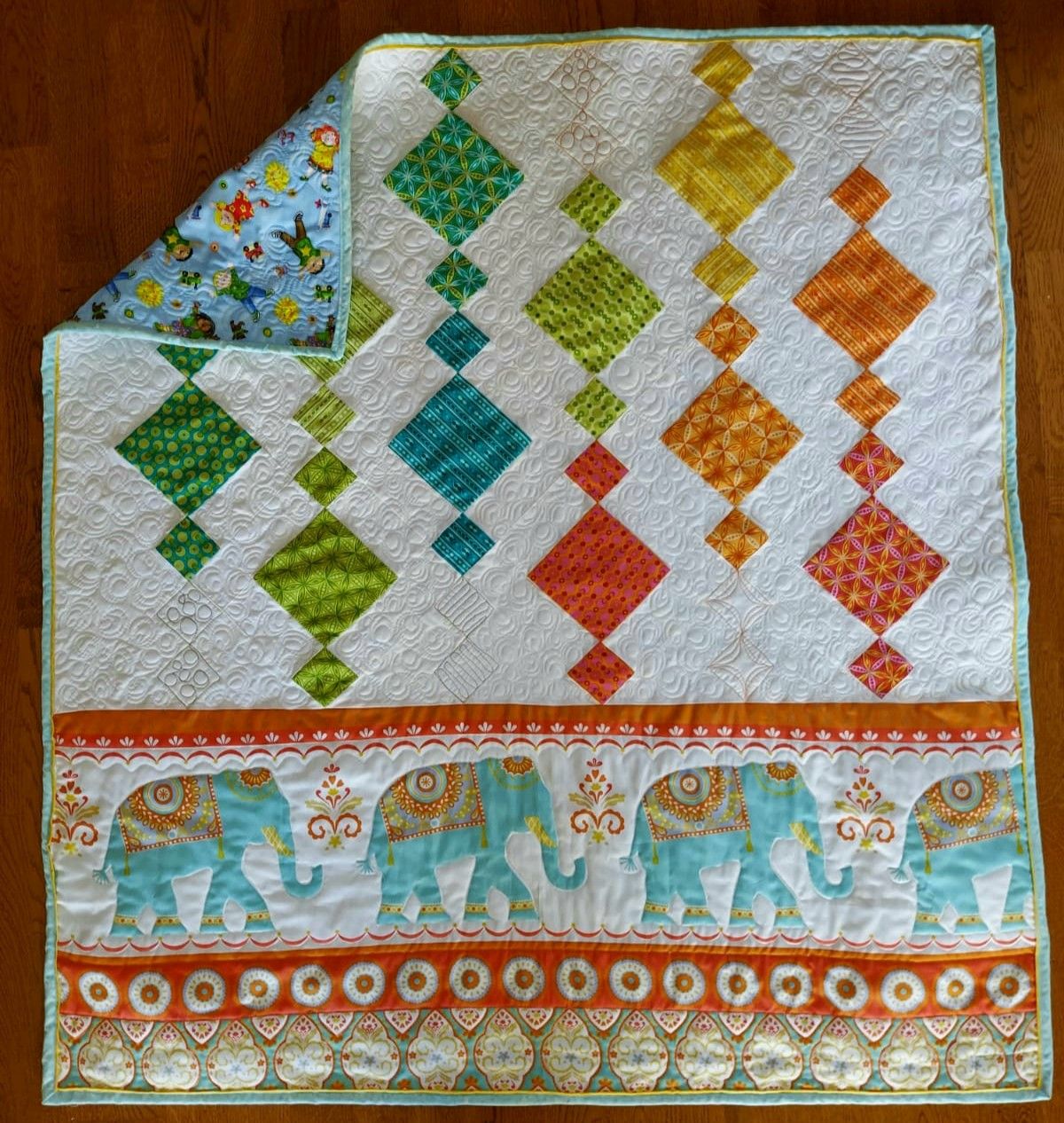 baby chandelier and elephant chandelier quilt pattern