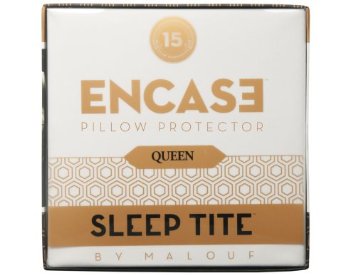  Sleep Tite by Malouf ENCASE Pillow Encasement Protector Set of 2 - Bed Bug Proof, 100% Waterproof, Eliminates Dust Mites, 15 Year Warranty
