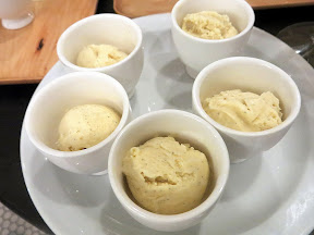Fifty Licks, some ice cream samples for our group in little sake cup tasters
