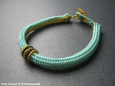Turquoise Egyptian Coil Bracelet