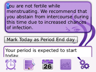Period Calendar Ultimate v3.0 for BlackBerry