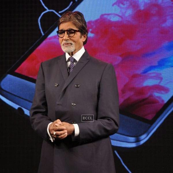 Amitabh Bachchan during the launch of smart phone LG G3, in Mumbai, on July 21, 2014. (Pic: Viral Bhayani)