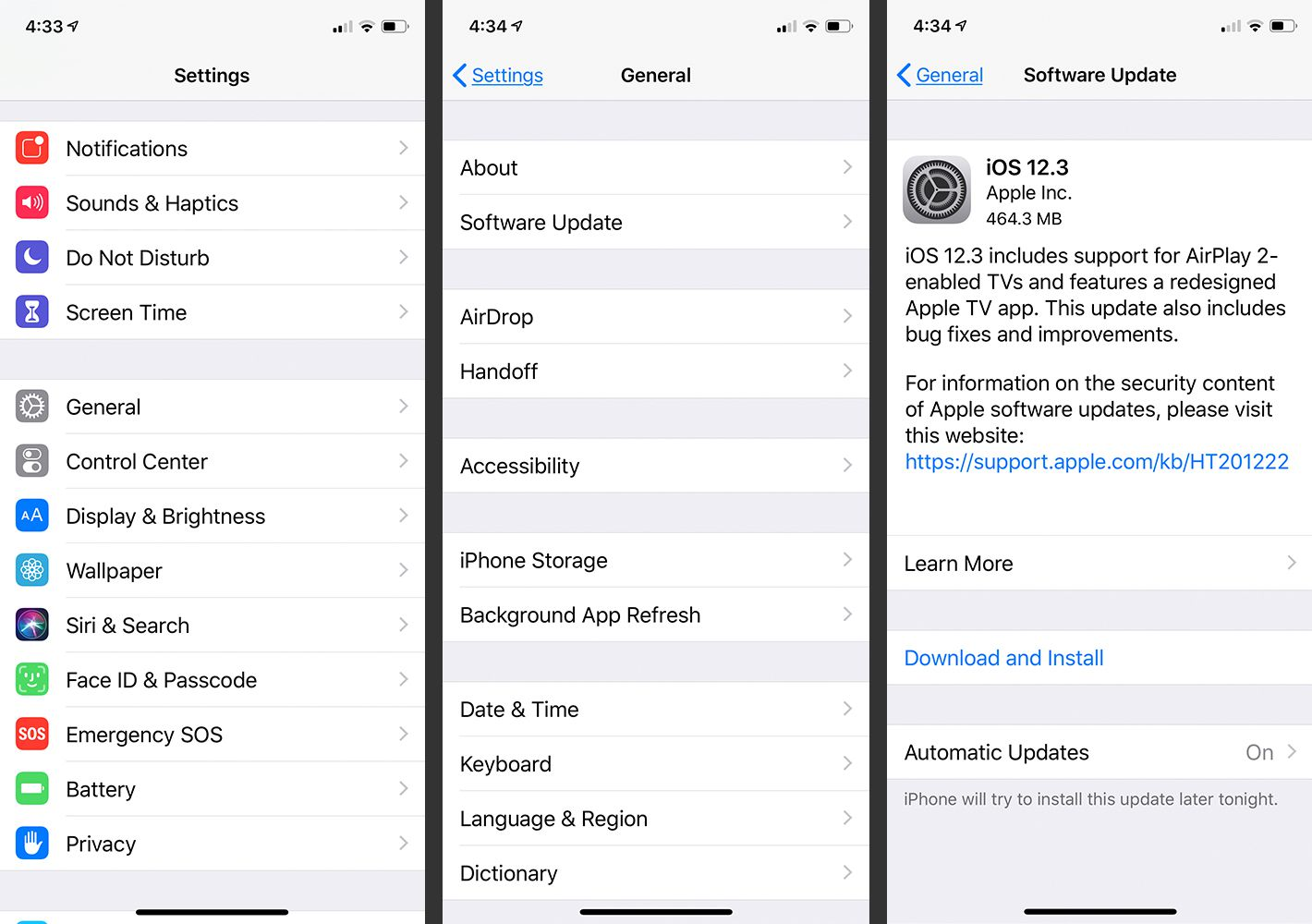 Update iOS System Software