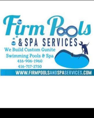 firm pools and spa services logo