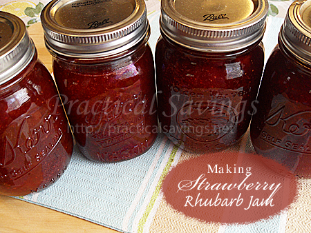 Making Strawberry Rhubarb Jam